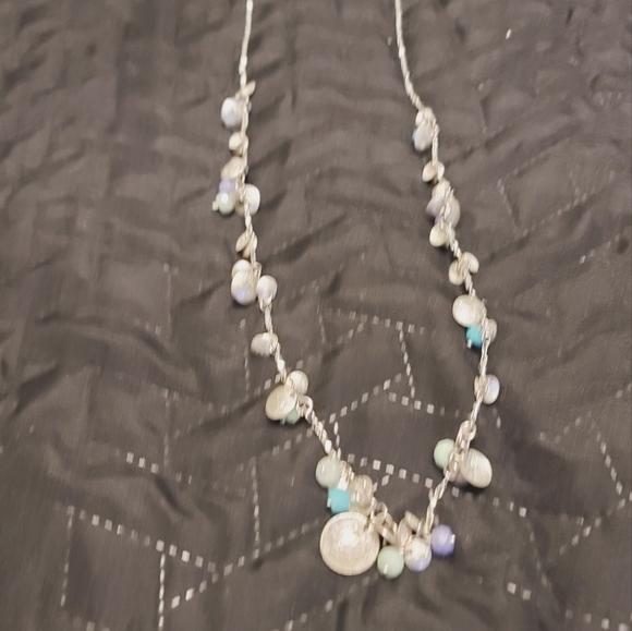 Single Layered Beaded & small tags accented with silver chain - Picture 4 of 7